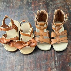 Chic Brown Toddler Sandals Set